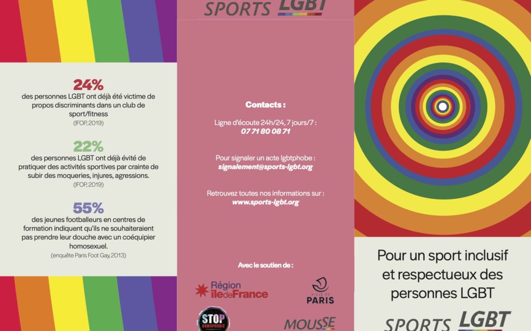 Brochure pour sensibiliser aux LGBTphobies en milieu sportif