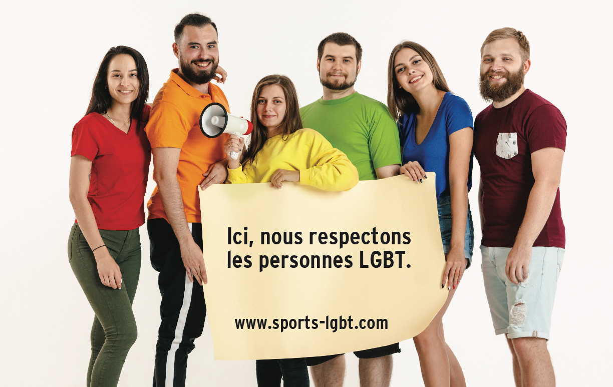 Affiches pour l'inclusion des personnes LGBT en milieu sportif